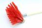 Preview: Kinder-Straßenbesen / groß Kunstborste mit Stiel schräg