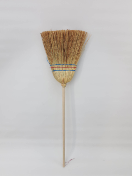 Preview: Kinder-Reisstrohbesen mit Stiel