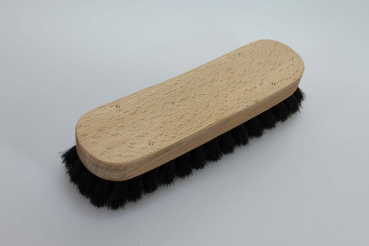 Preview: Schuh-Glanzbürste groß, geschweift / Rosshaar schwarz
