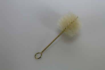 Preview: Weihwasserpinselchen, Naturborste in Messing, ca. 12 cm