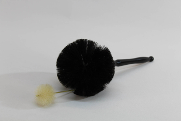 Preview: Weihwasserpinselchen, Naturborste in Messing, ca. 12 cm