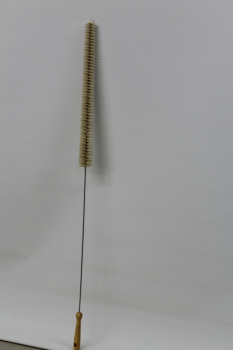 Preview: Heizkörperbürste lang / Ziegenhaar weiss, Schutzschlauch, Holzgriff