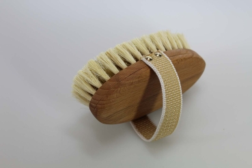 Preview: Hundekardätsche oval, geölt - Fibre / Messing