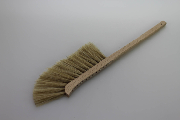 Preview: Bienenbürste klein 20 cm, gekröpft / Rosshaar hell