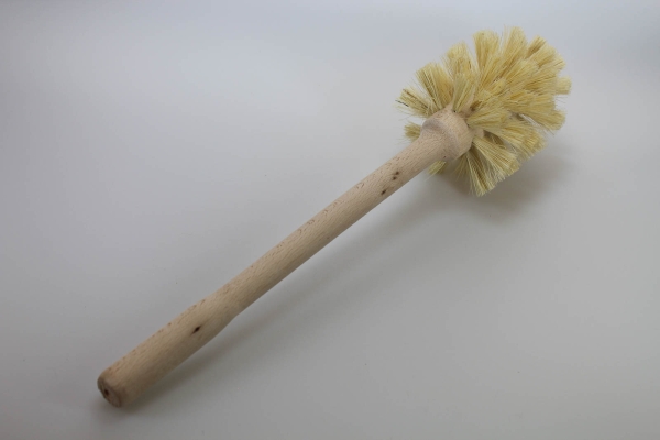 Klosettbürste KLASSIK, rund, Holz geölt / Fibre natur