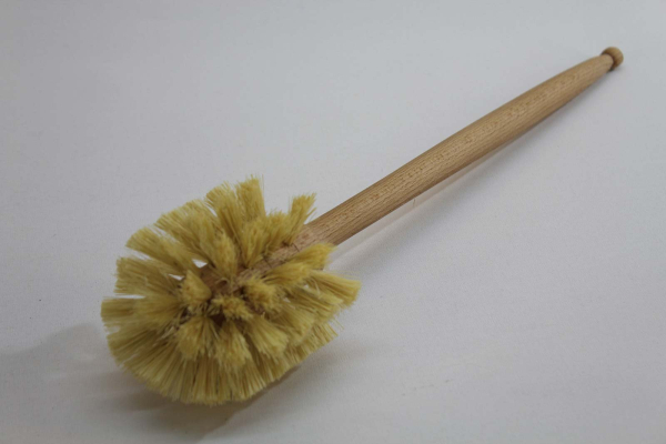 Klosettbürste KLASSIK, rund, Holz geölt / Fibre natur