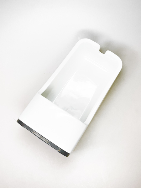 Klosettbürste KLASSIK, Holz flach, geölt / Nylon weiss