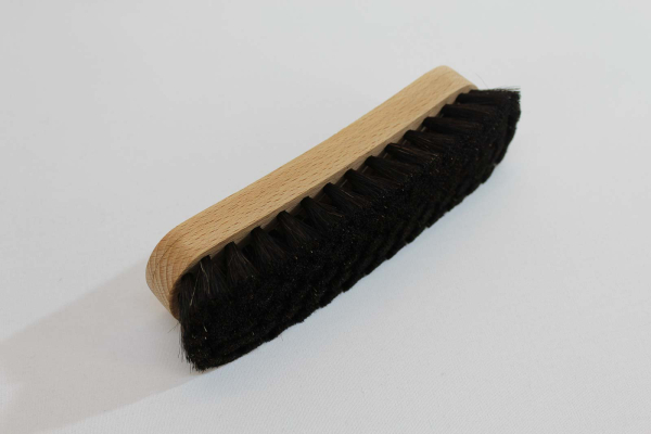 Schuh-Glanzbürste / Rosshaar schwarz