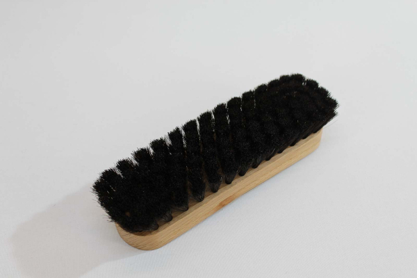 Schuh-Glanzbürste / Rosshaar schwarz