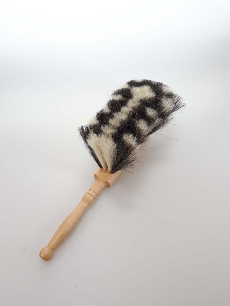 Staub-Handfeger / Ziegenhaar gemustert