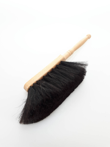 Staub-Handfeger / Ziegenhaar schwarz