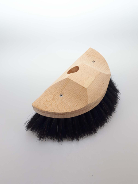 Spinnenfeger Halbmond Rosshaar 18 cm, schräges Stielloch